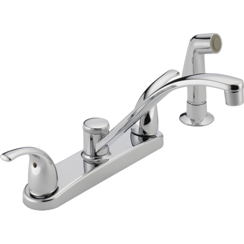 GRIFO DE COCINA PEERLESS TUNBRIDGE DE DOS MANIJAS 4 ORIFICIOS