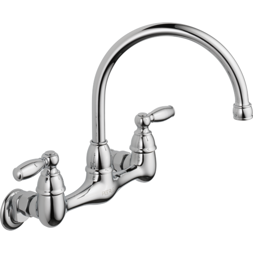 GRIFO DE COCINA PEERLESS DE PARED ALTO DE DOS MANIJAS