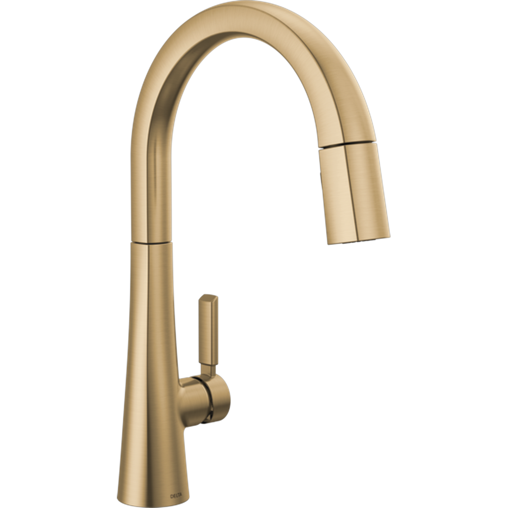 [9191-CZ-PR-DST] GRIFO DE COCINA MONOMANDO DELTA MONROVIA PULL-DOWN CON ROCIADOR (Lumicoat® Champagne Bronze)