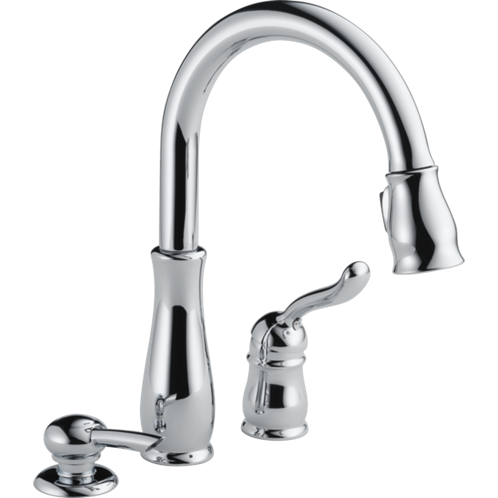 [978-SD-DST] GRIFO DE COCINA DELTA LELAND CON ROCIADOR EXTRAÍBLE Y 1 MANIJA (Chrome)