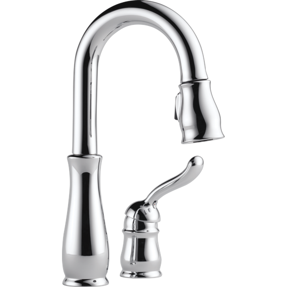 [9978-DST] GRIFO MONOMANDO BAR COCINA DELTA LELAND EXTENSIBLE ALTO (Chrome)