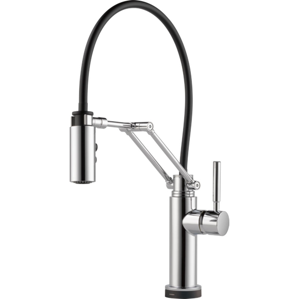 [64221LF-PC] GRIFO DE COCINA BRIZO SOLNA MONOMANDO ARTICULADO CON ROCIADOR EXTRAÍBLE (Chrome)