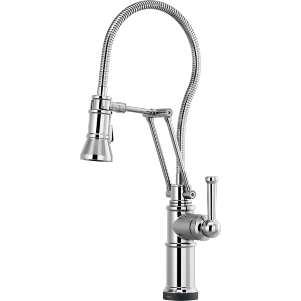 GRIFO DE COCINA MONOMANDO BRIZO ARTESSO CON BRAZO ARTICULADO Y ROCIADOR EXTRAÍBLE