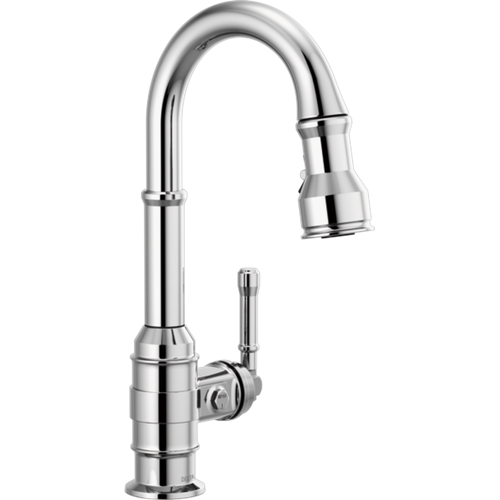 [9990-DST] GRIFO DE COCINA DELTA BRODERICK PULL-DOWN DE UNA MANIJA (Chrome)