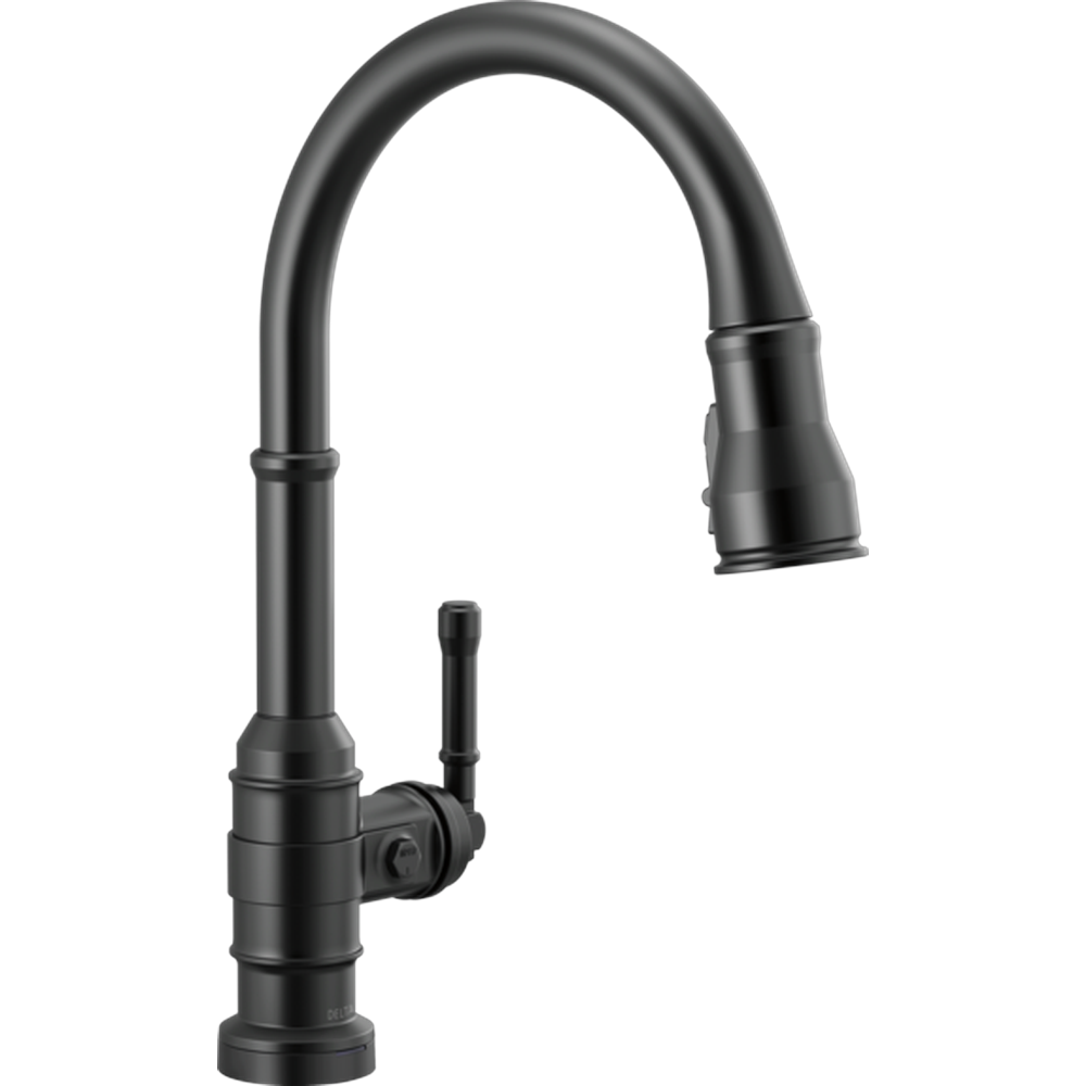 GRIFO DE COCINA MONOMANDO DELTA BRODERICK TOUCH2O NEGRO MATE