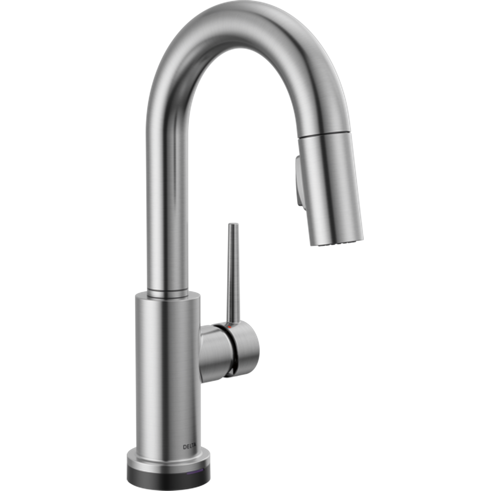 [9959T-AR-DST] GRIFO MONOMANDO DELTA TRINSIC NEGRO ÁRTICO CON TECNOLOGÍA TOUCH2O