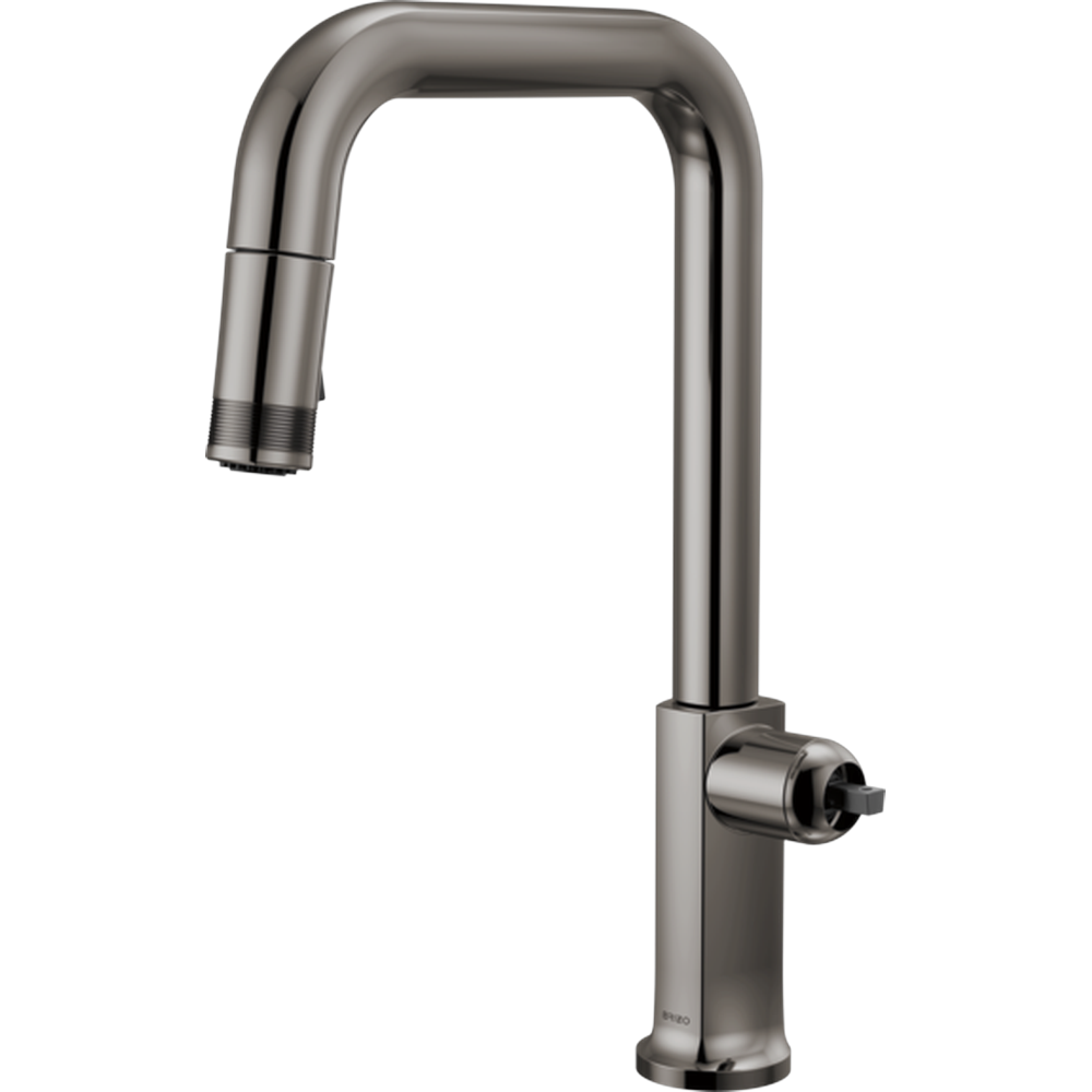 [63007LF-BNXLHP-L] GRIFO COCINA BRIZO KINTSU EXTENSIBLE CAÑO CUADRADO (Lumicoat Brilliance Black Onyx)
