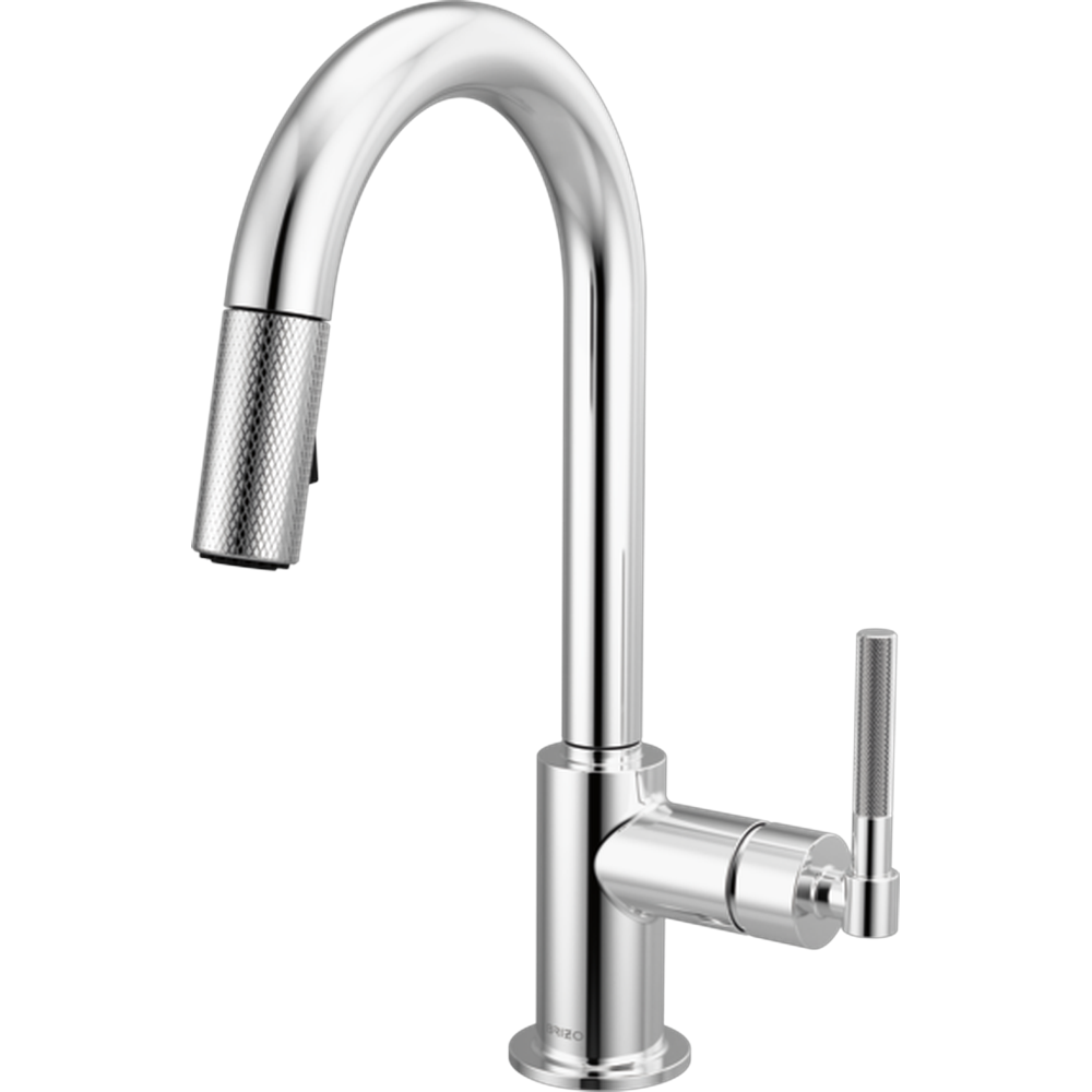 [63943LF-PC] GRIFO DE COCINA BRIZO LITZE®, MONOMANDO CON PICO ARCO Y MANIJA MOLETEADA (Chrome)