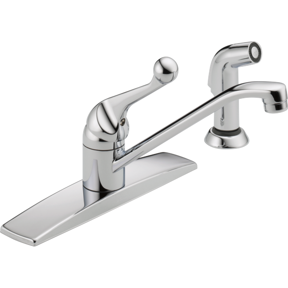 GRIFO DE COCINA MONOMANDO DELTA SERIE 400 CON ROCIADOR