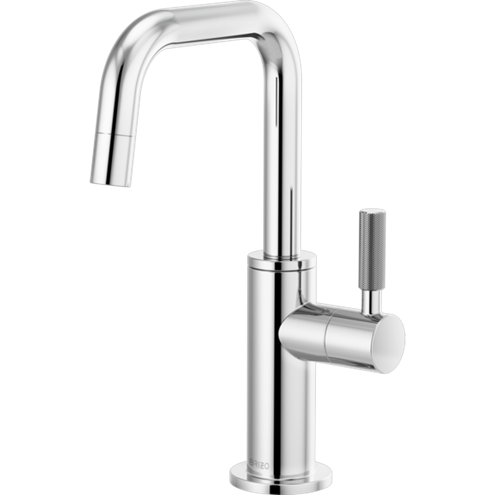 [61353LF-C-PC] GRIFO DE BEBIDAS MONOMANDO BRIZO LITZE® BOQUILLA CUADRADA MANIJA MOLETEADA (Chrome)
