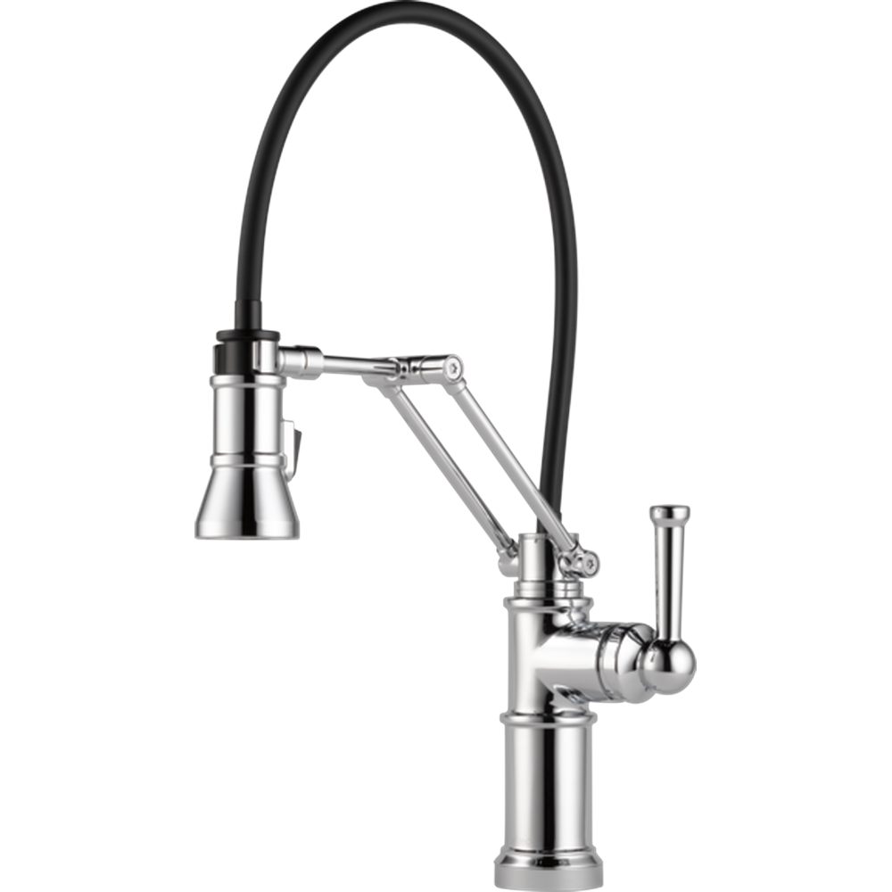 [63225LF-PC] GRIFO COCINA MONOMANDO ARTICULADO BRIZO ARTESSO CON ROCIADOR EXTRAÍBLE (Chrome)