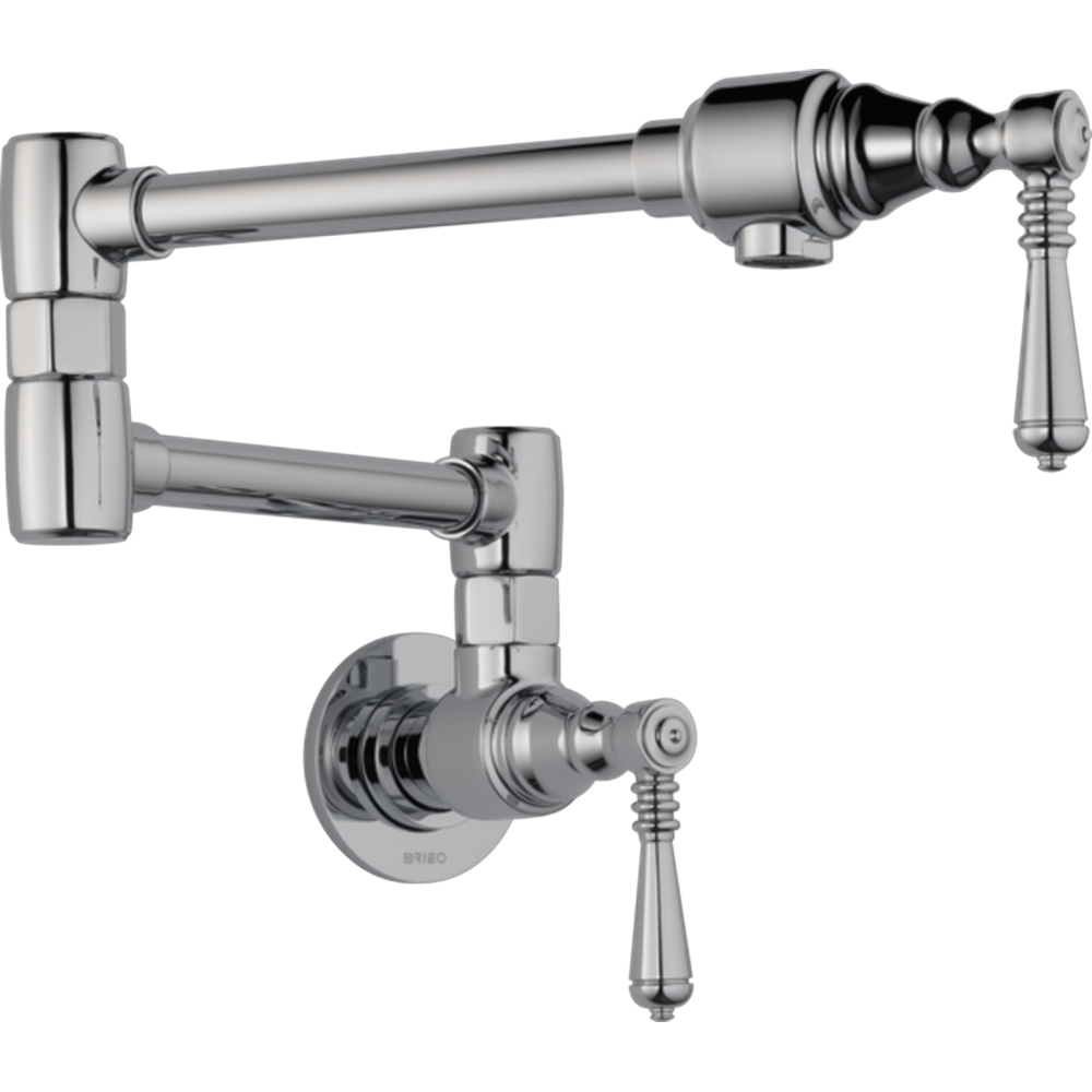 GRIFO MEZCLADOR DE PARED PARA COCINA BRIZO TRADITIONAL P-62810LF