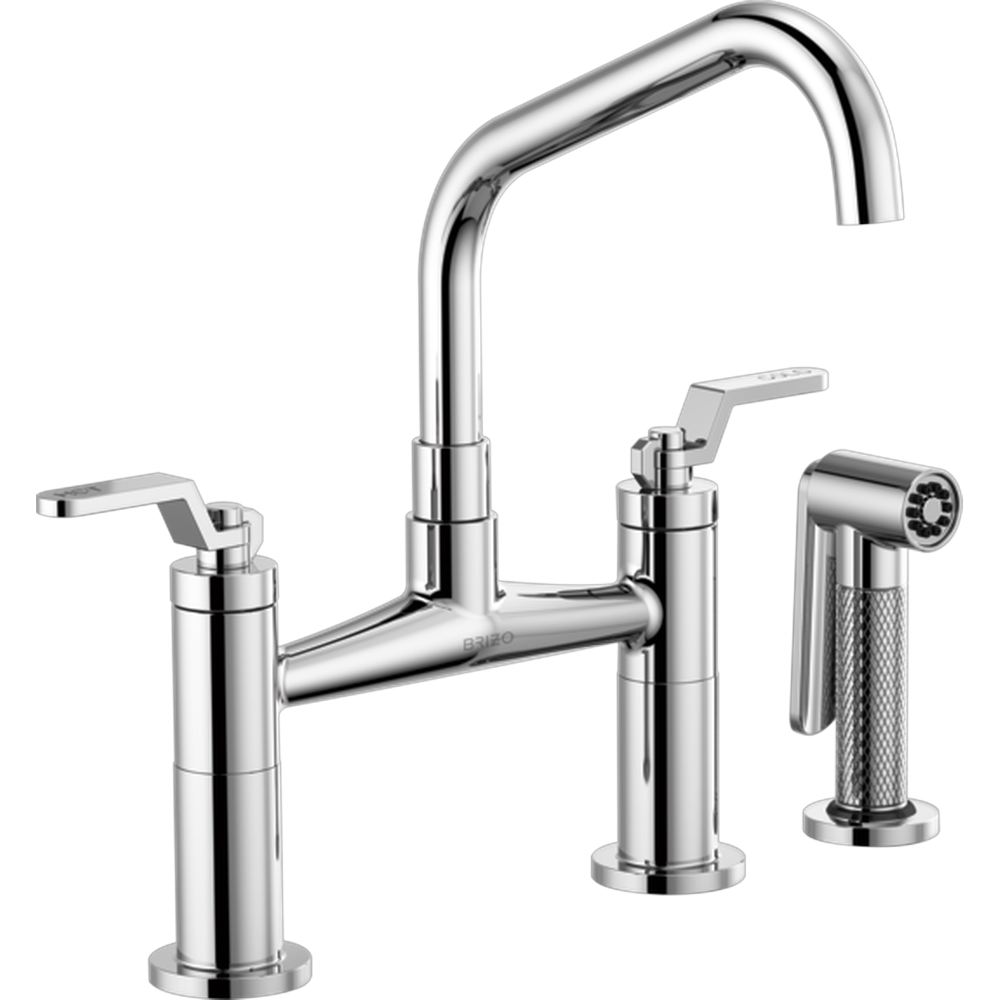 GRIFO DE COCINA PUENTE BRIZO LITZE MANIJA INDUSTRIAL ROCIADOR MANUAL