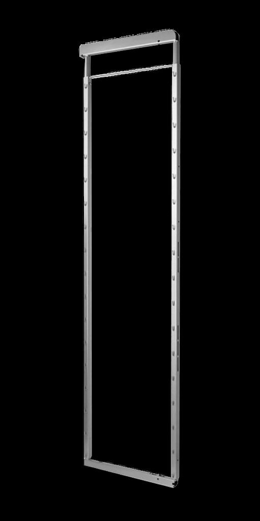 MARCO CLICK FIXX AJUSTABLE PARA DISPENSA, ACABADO GRIS