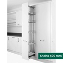 KIT 05 - EXTRAÍBLE PARA COCINA DISPENSA CON 5 ENTREPAÑOS CLASSIC PARA MUEBLE DE 400MM DE ANCHO