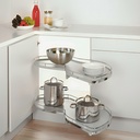 EXTRAÍBLE DE COCINA PARA MUEBLE EN ESQUINA LEMANS II CLASSIC, ACABADO CROMO