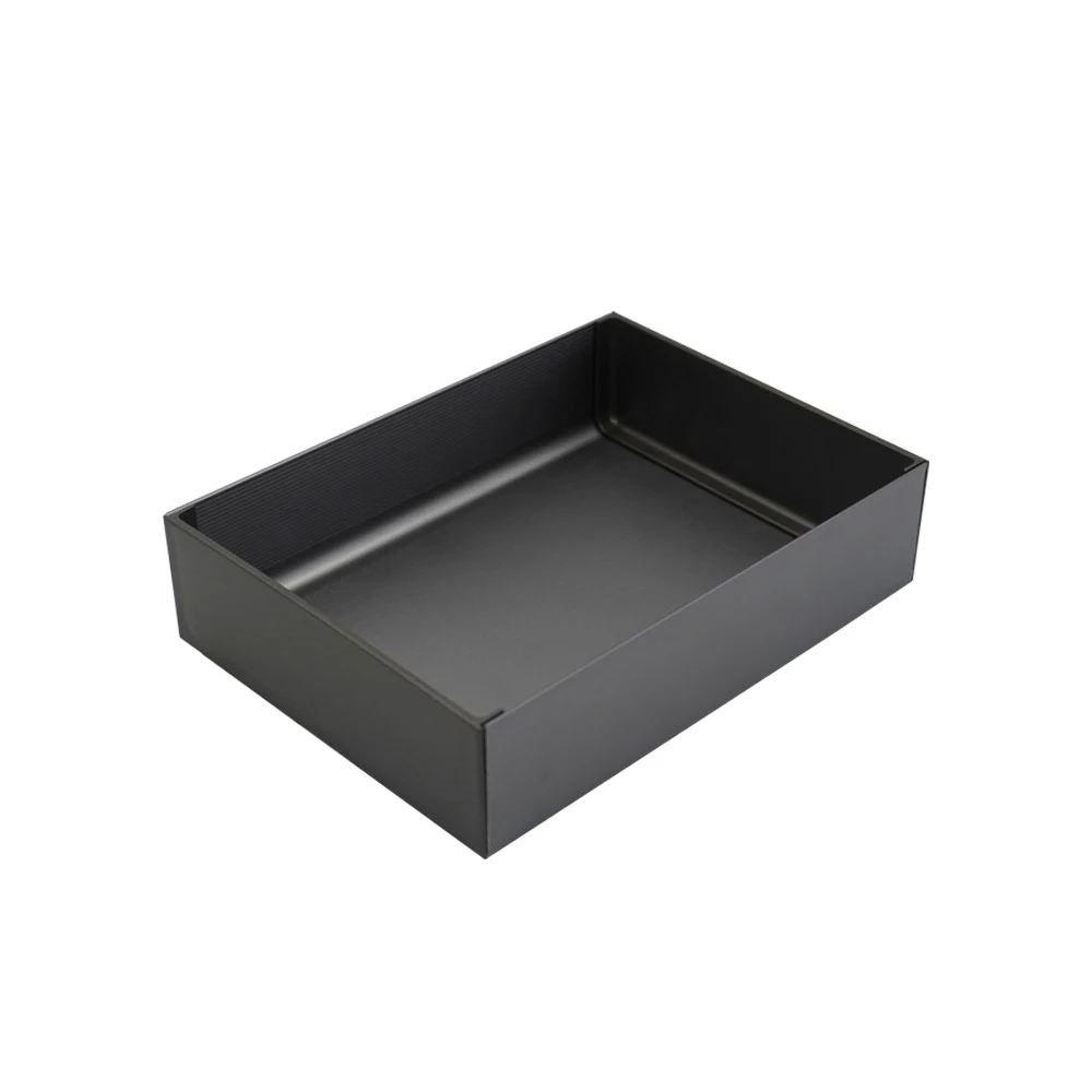 CAJA SENCILLA REVEAL (SENCILLO) 200 X 150 MM. ALTURA 51 MM. ALUMINIO ANODIZADO ANTRACITA