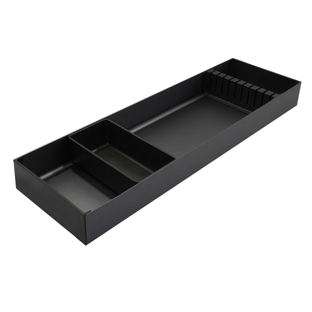 [mag:16939] CUCHILLERO REVEAL (SENCILLO) CON CAJA DE ORGANIZACIÓN. 472 X 150 MM. ALTURA 51 MM. ALUMINIO ANODIZADO ANTRACITA