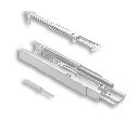 CORREDERA EXTENSIÓN TOTAL PARA DISPENSA, CAPACIDAD DE CARGA 100 KG,  COLOR BLANCO