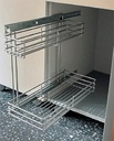 CANASTILLAS EXTRAÍBLES PARA GABINETE INFERIOR DE FREGADERO, MEDIDA 217 X 470 X 420 MM