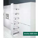 KIT 03 - EXTRAÍBLE PARA COCINA DISPENSA CON 6 ENTREPAÑOS STYLE PARA MUEBLE DE 400 MM DE ANCHO