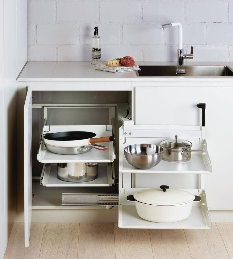EXTRAÍBLE DE COCINA PARA MUEBLE EN ESQUINA MAGIC CORNER COMFORT LÍNEA LIBELL