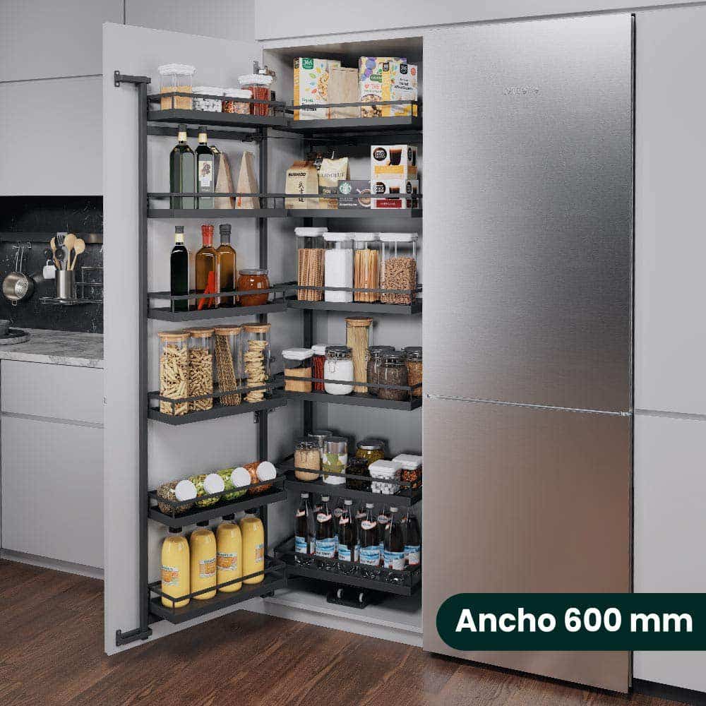 [mag:24227] SET TANDEM STYLE III DE 6 ENTREPAÑOS, PARA MUEBLE DE 600 MM DE ANCHO, 1700 MM DE ALTURA, ACABADO ANTRACITA