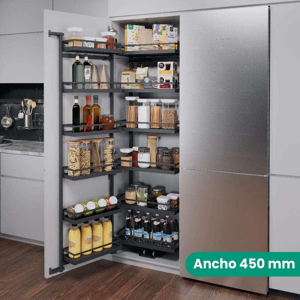 [mag:24278] SET TANDEM STYLE III DE DE 6 ENTREPAÑOS, PARA MUEBLE DE 450 MM DE ANCHO, 1700 MM DE ALTURA, ACABADO ANTRACITA