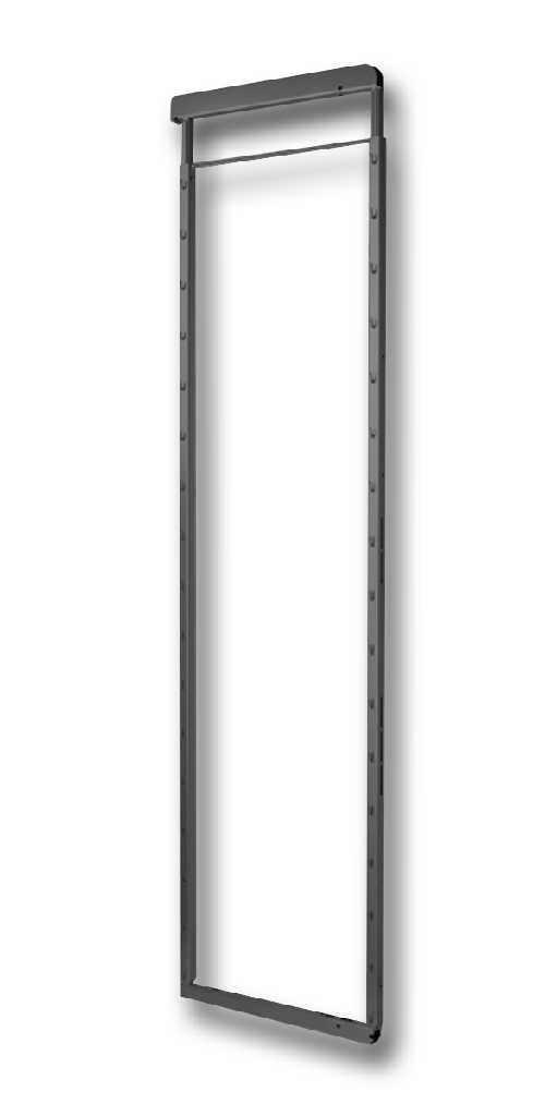 MARCO CLICK FIXX AJUSTABLE PARA DISPENSA DE 1,800 A 2,200MM CON SOFTSTOPP PREMONTADO, ACABADO ANTRACITA