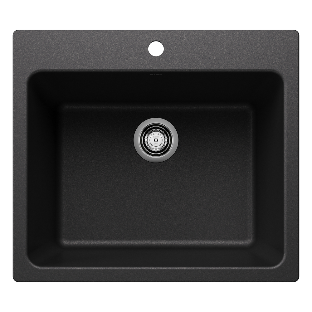 FREGADERO BLANCO LIVEN ANTHRACITE PARA LAVANDERÍA - SILGRANIT Y 64 CM