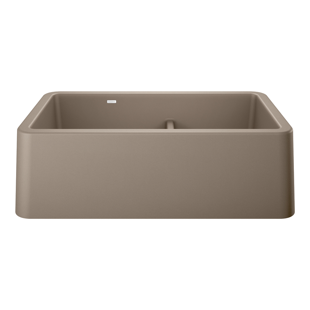 [402329] FREGADERO DELANTAL BLANCO IKON 33 TRUFFLE DIVIDIDO SILGRANIT