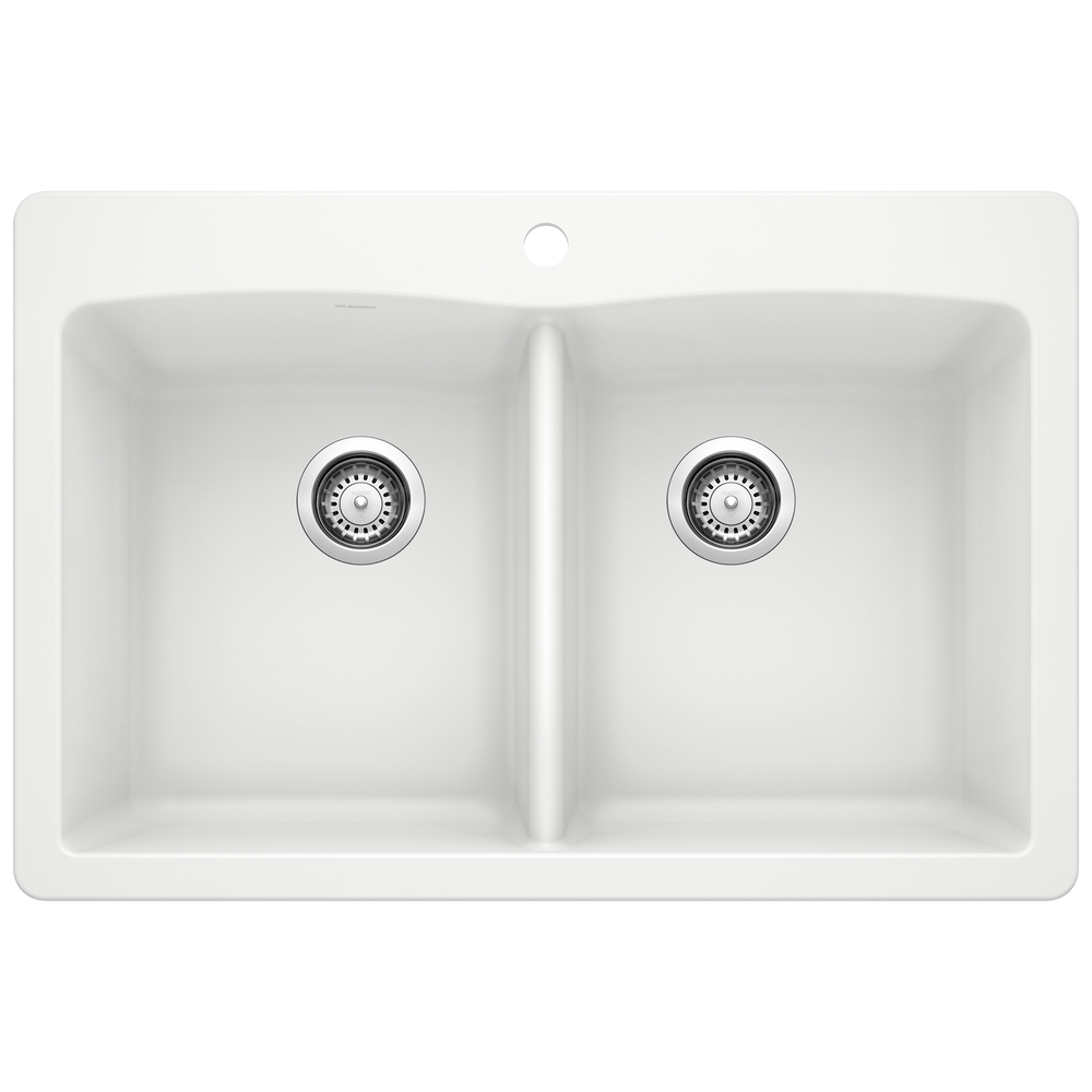 [440221] TARJA DOBLE BLANCO SILGRANIT II BLANCO COCINA