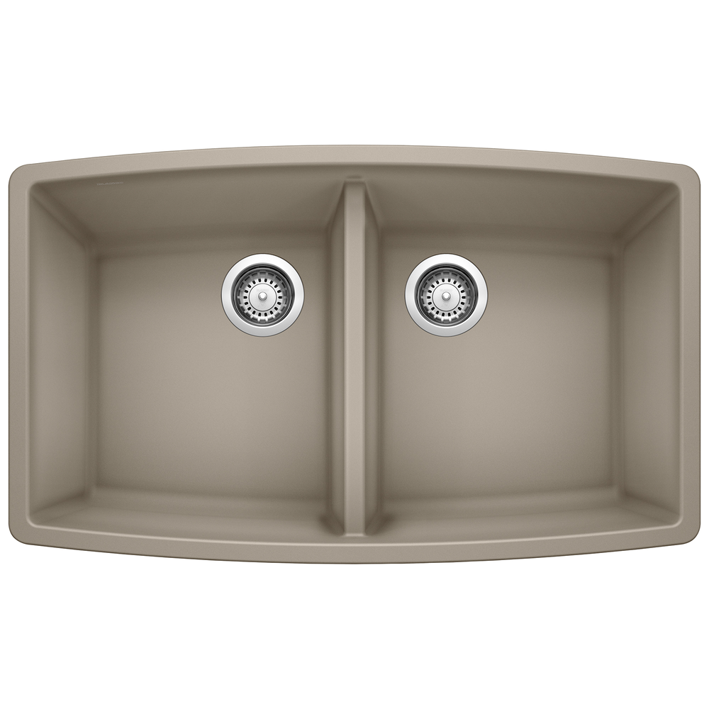 [441290] TARJA DOBLE BLANCO PERFORMA SILGRANIT II TRUFFLE COCINA