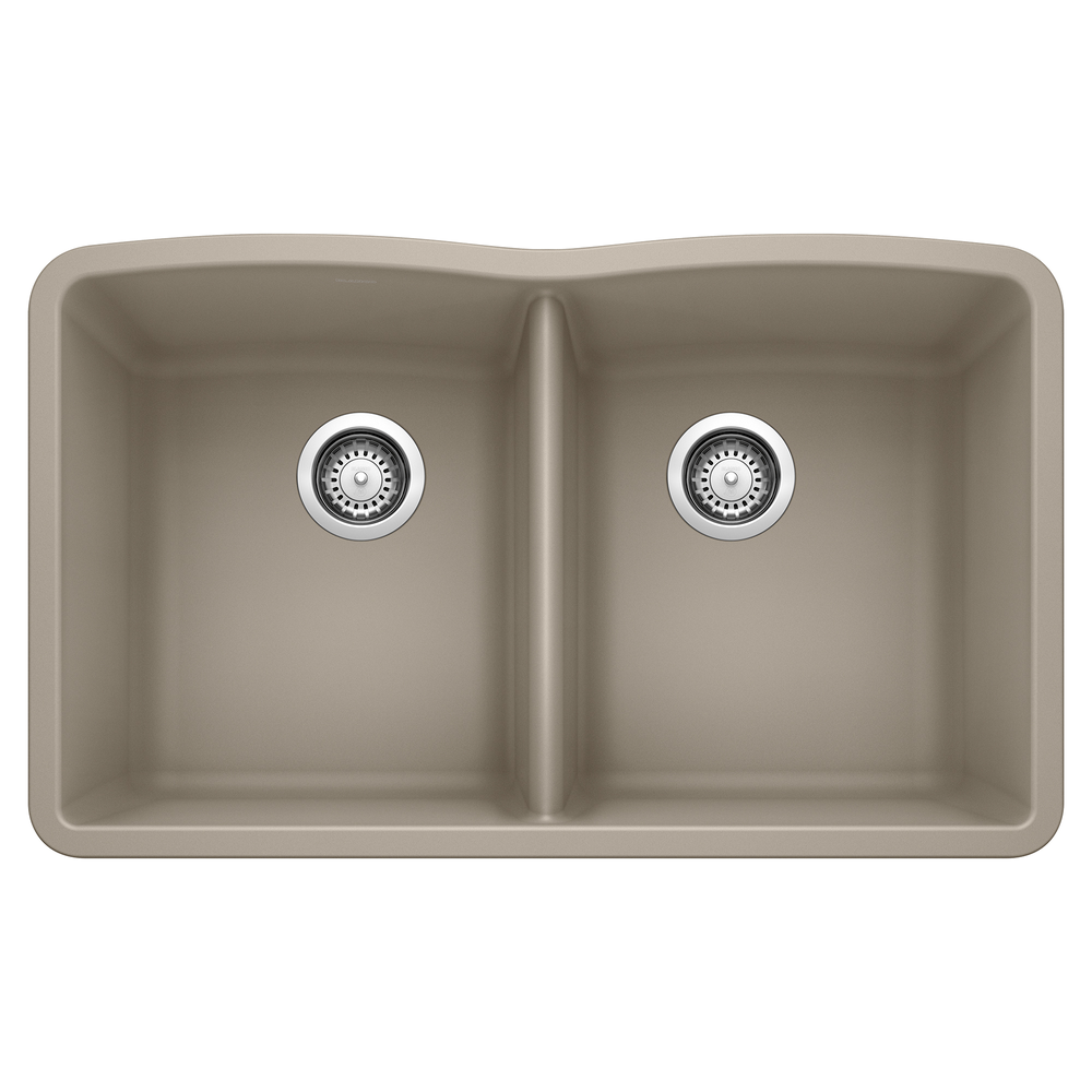[441286] TARJA DOBLE BLANCO DIAMOND SILGRANIT II TRUFFLE PARA COCINA