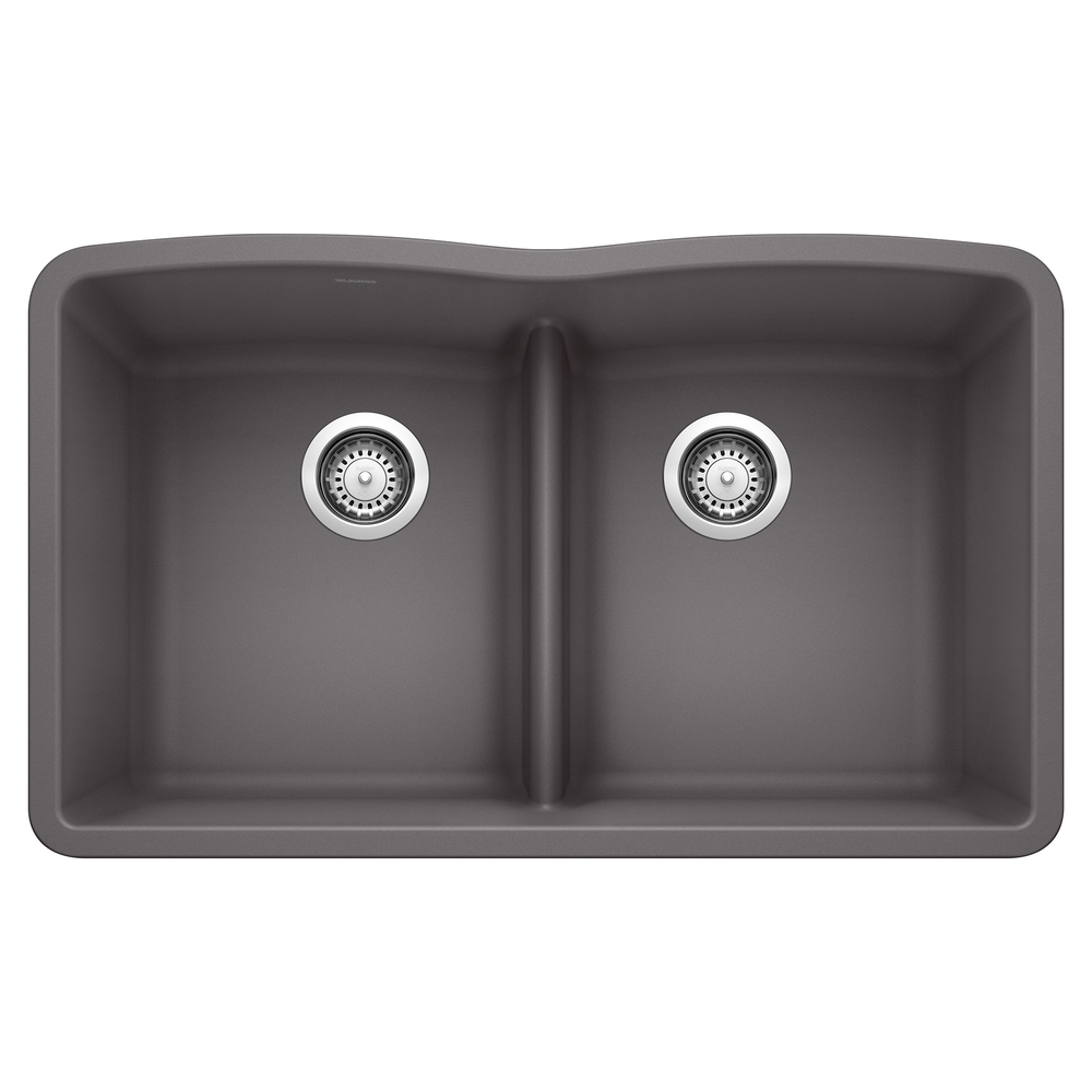 TARJA DE COCINA BLANCO DIAMOND DOBLE CINDER SILGRANIT