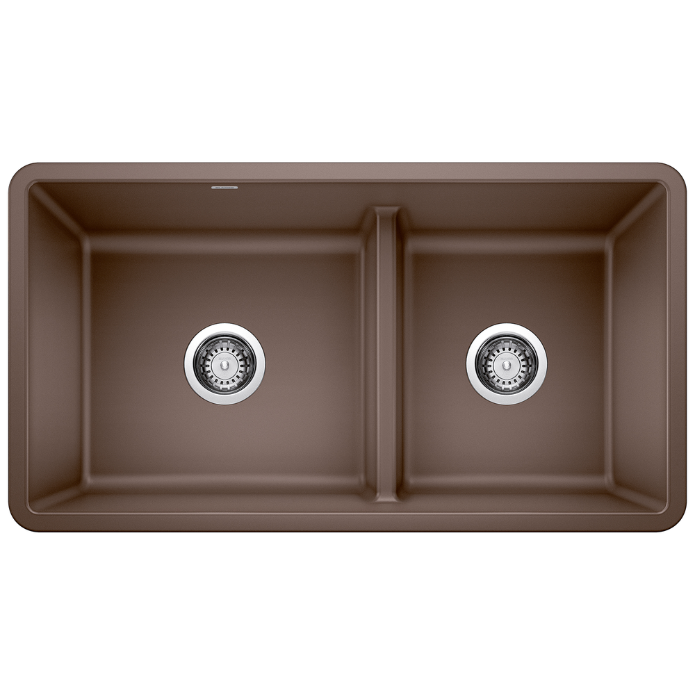 [442528] TARJA DE COCINA REVERSIBLE SILGRANIT PRECIS CON DIVISIÓN BAJA EN CAFÉ