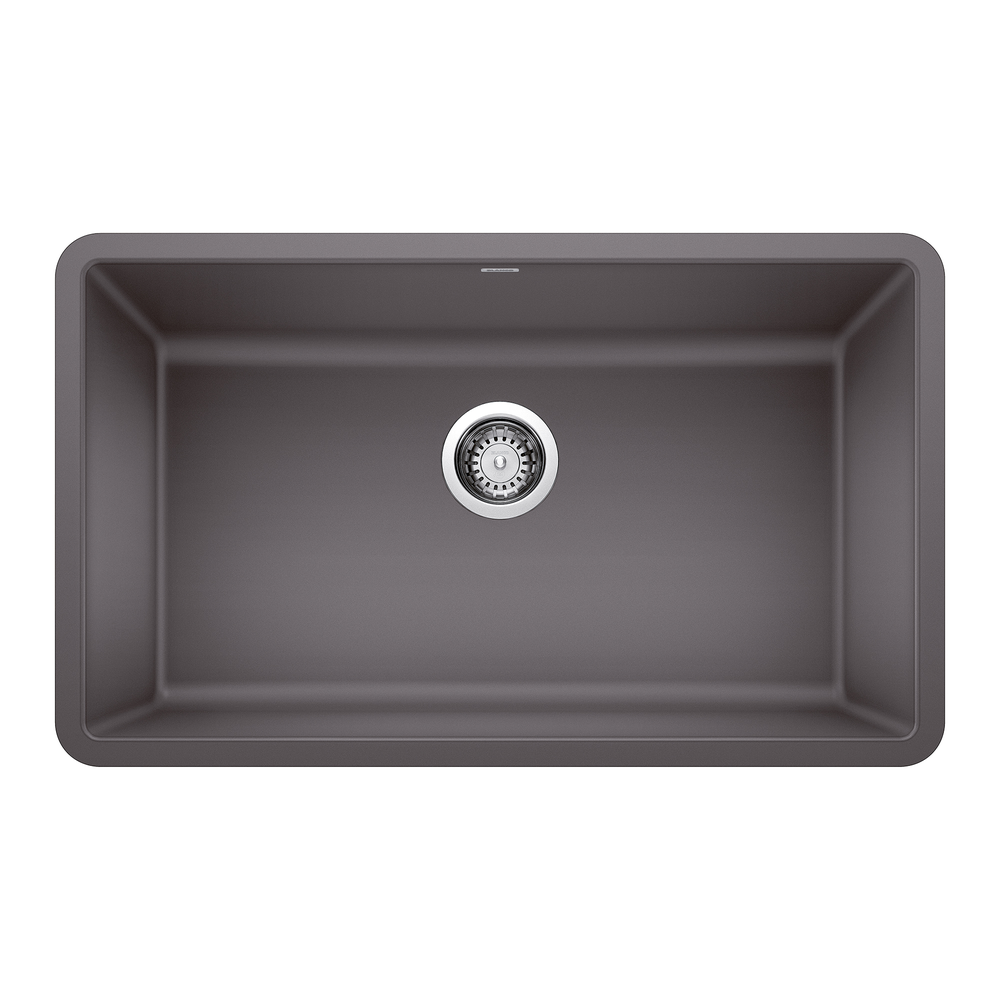 [442530] TARJA DE COCINA BLANCO PRECIS SILGRANIT INDIVIDUAL BAJO CUBIERTA CAFÉ