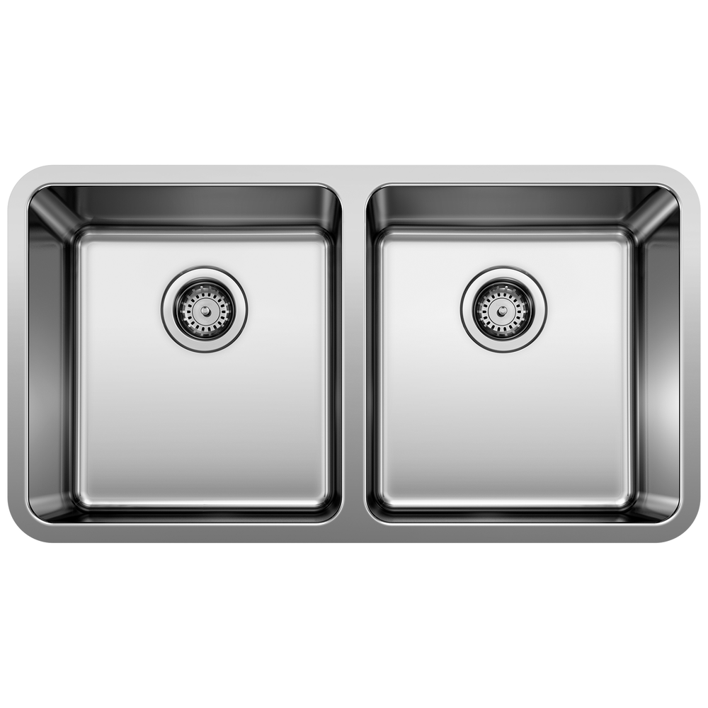 [442768] TARJA DOBLE CUBETA COCINA ACERO SATINADO 84X46CM BLANCO AMERICA