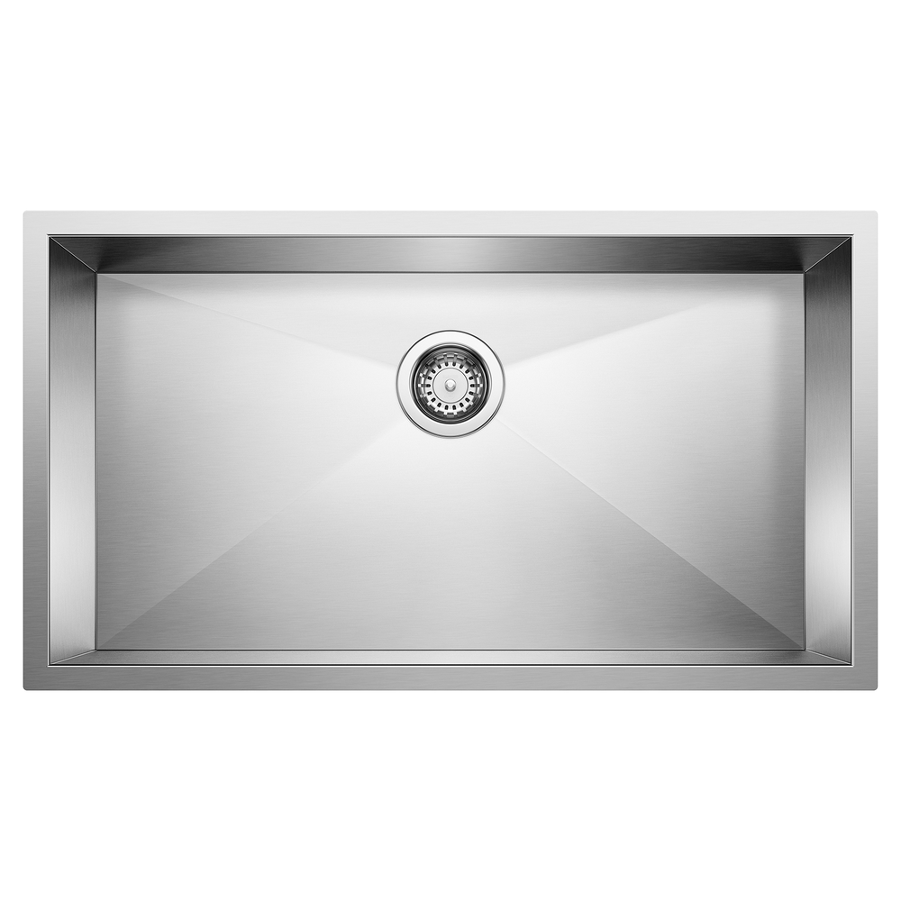 TARJA DE COCINA QUATRUS R0 - ACERO INOXIDABLE - TAZÓN SIMPLE