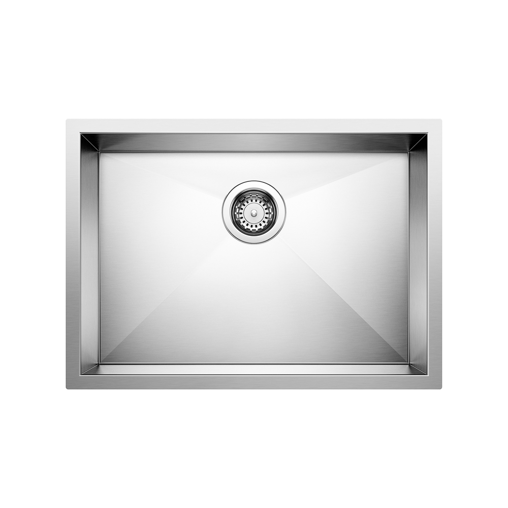 [443047] TARJA DE COCINA BLANCO QUATRUS R0 BOWL MEDIANO ACERO INOXIDABLE CROMO