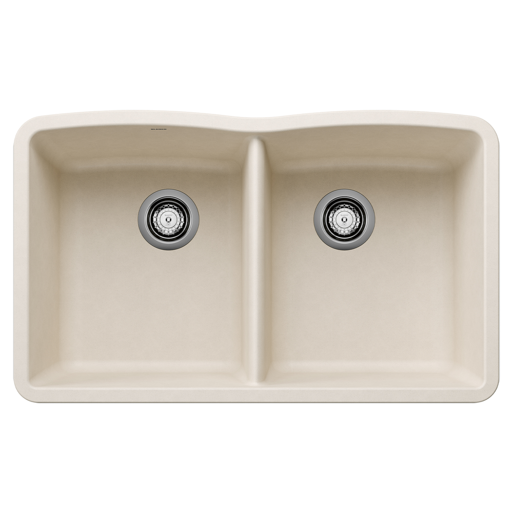 [443068] TARJA DE COCINA BLANCO SILGRANIT BLANCA DOBLE TAZÓN 81CM