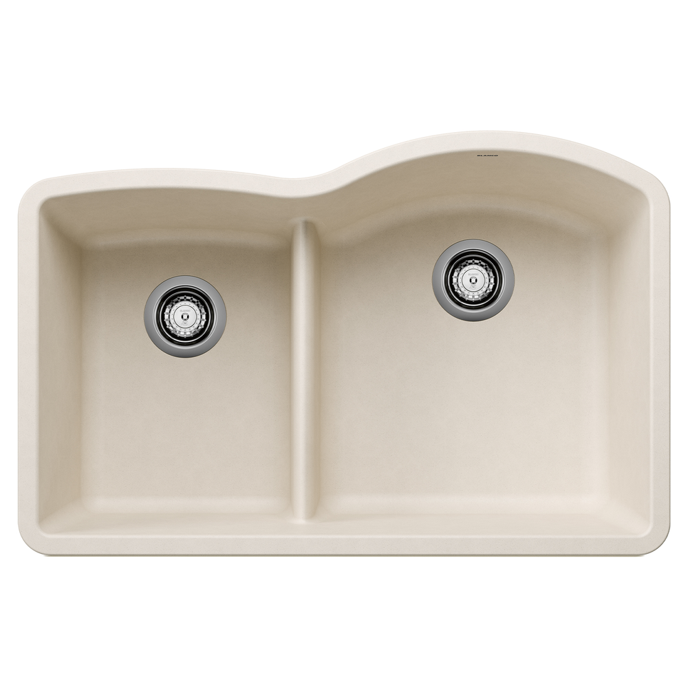 [443066] TARJA DE COCINA BLANCO SILGRANIT DIAMOND DIVIDIDO BAJO BLANCO SUAVE
