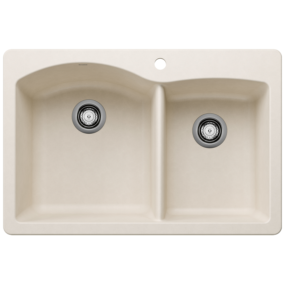 TARJA COCINA SILGRANIT BLANCO DOBLE TAZON BLANCO SUAVE