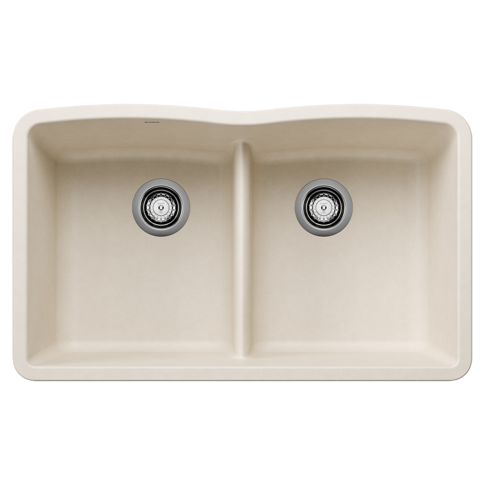 [443069] TARJA COCINA SILGRANIT BLANCO DOBLE TAZÓN BAJO BLANCO SUAVE
