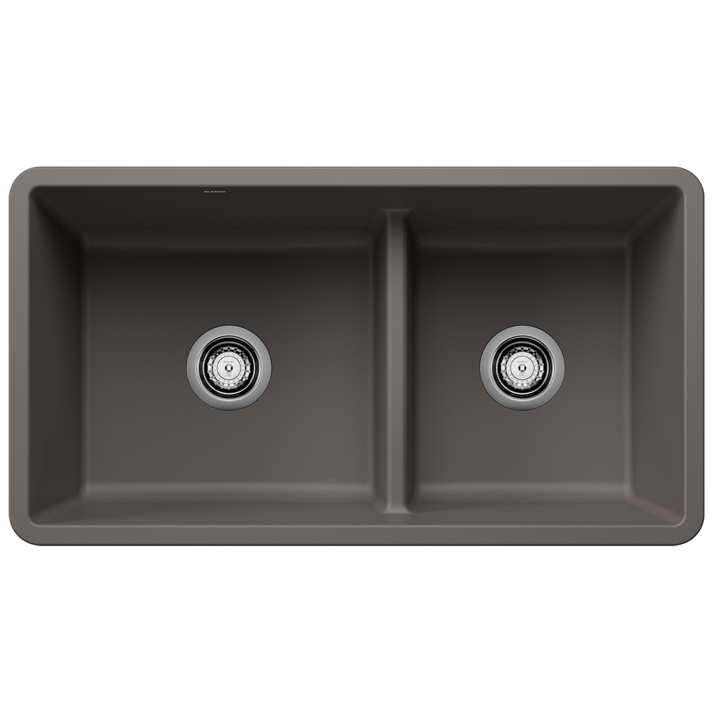 [443117] TARJA COCINA REVERSIBLE DOBLE CUBETA BAJA SILGRANIT VOLCANO GRAY