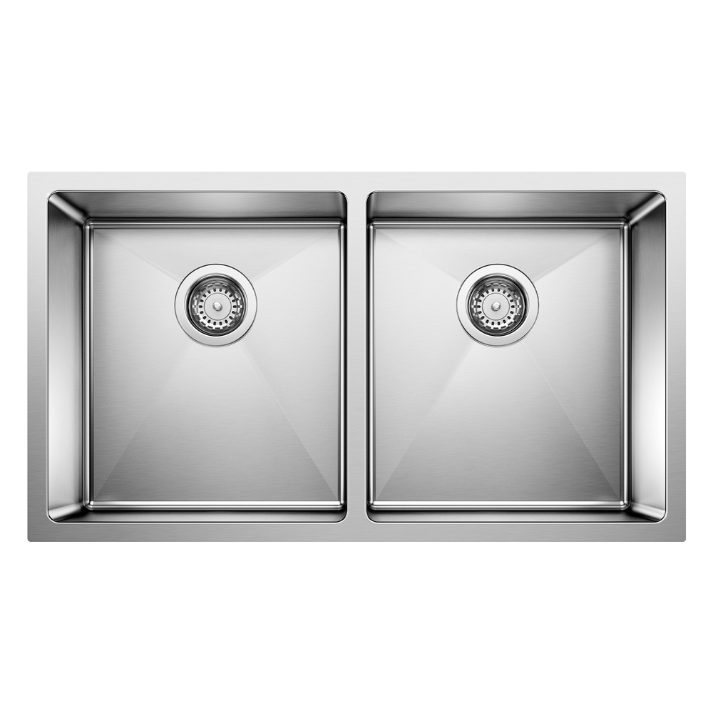 [443149] FREGADERO DOBLE ACERO INOXIDABLE BLANCO QUATRUS R15 CROMO