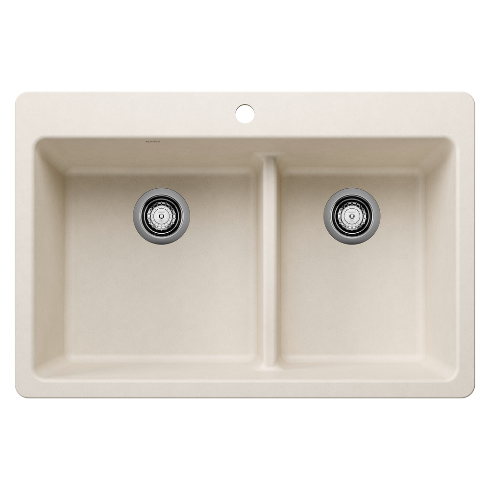 TARJA COCINA BLANCO SILGRANIT LIVEN MONTAJE DUAL SUAVE BLANCO