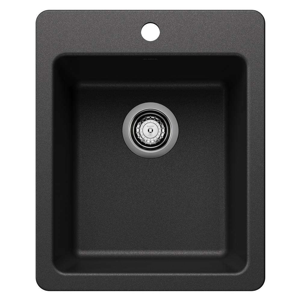 [443235] TARJA LIVEN BAR DOBLE MONTAJE ANTHRACITE SILGRANIT NEGRO