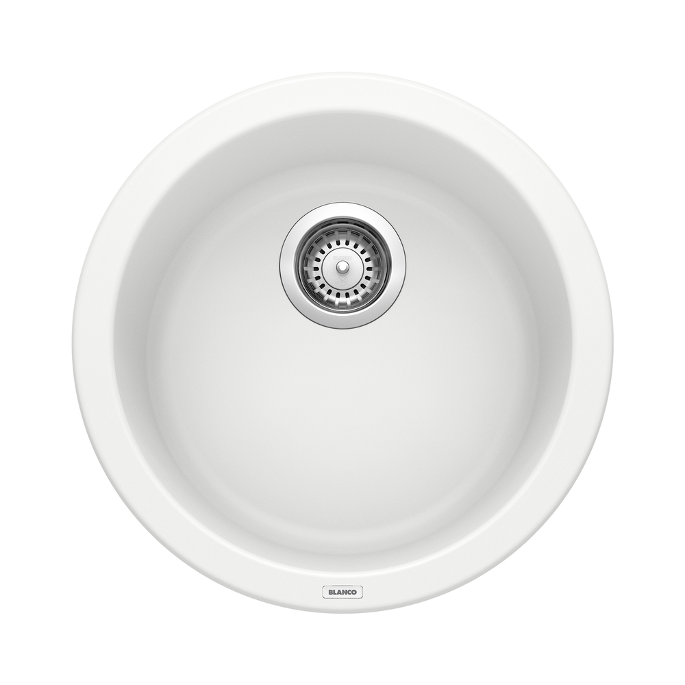 [511631] TARJA REDONDA DE BAR BLANCO RONDO SILGRANIT II BLANCA 45CM