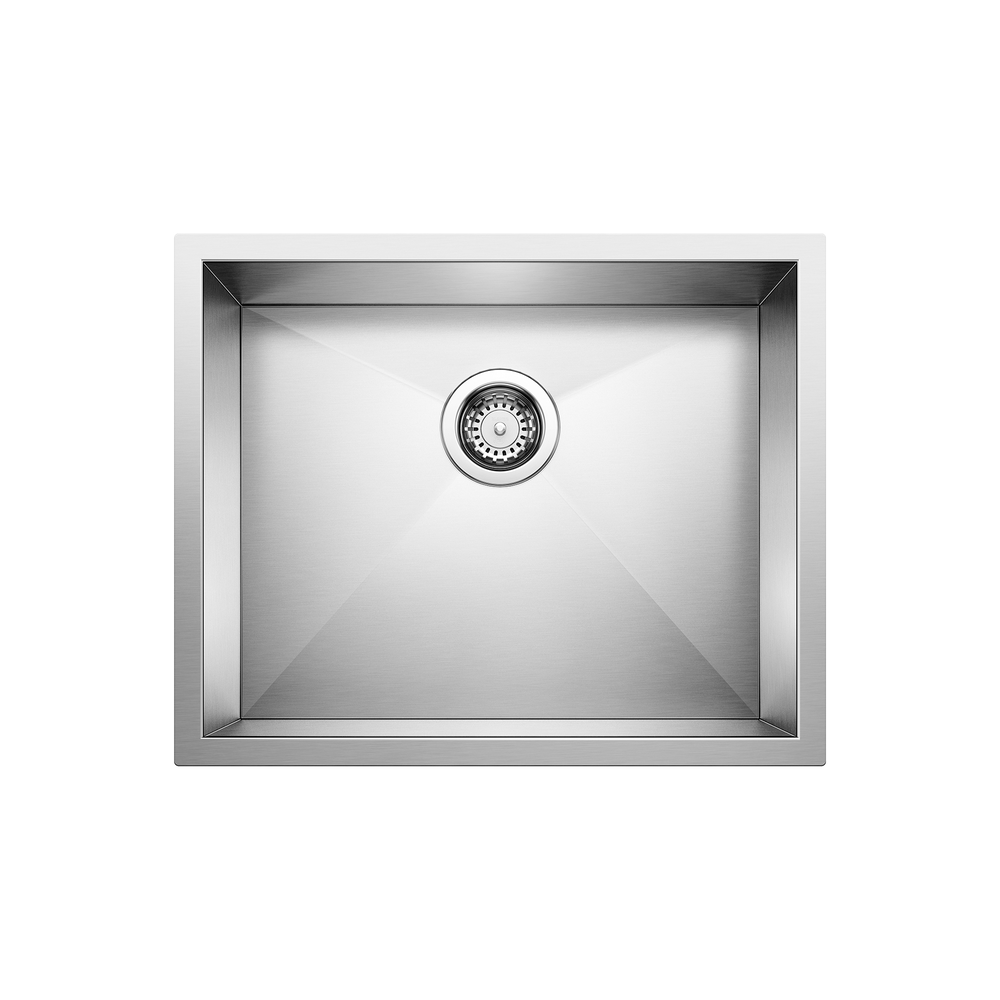 TARJA DE COCINA BLANCO PRECISION ACERO INOXIDABLE TAZÓN PEQUEÑO SUBMONTAR